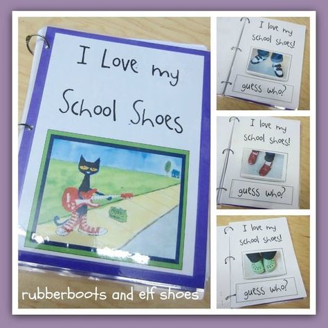 Class Books Preschool, Pete The Cats, Elf Shoes, Cat Activity, Kindergarten Fun, Preschool Literacy, Preschool Class, Creative Curriculum, Kindergarten Class