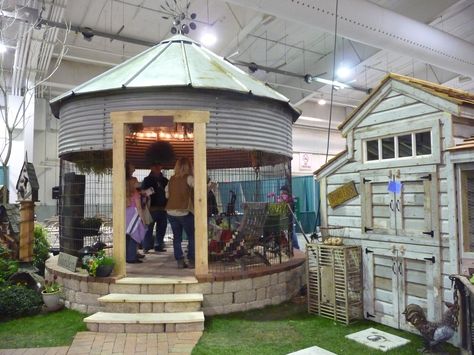 I went to our local garden show this weekend and one of the vendors had this coop displayed.... Gazebo Ideas, House And Home, Garden Show, Chicken Coop, Coop, This Weekend, The Cutest, Gazebo, Shed