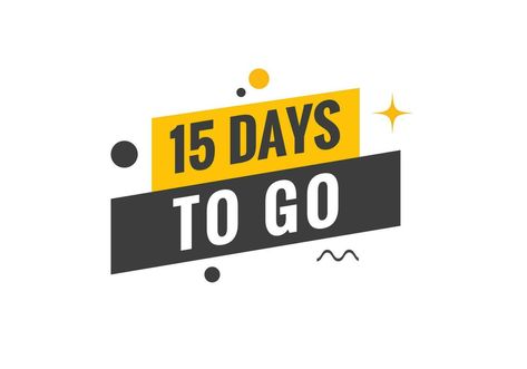 15 days to go text web button. Countdown left 15 day to go banner label 26 Days To Go Countdown, Countdown Template, Days To Go Countdown, Super Sunday, Airplane Wallpaper, Graphic Shapes Design, Graphic Shapes, Day Countdown, Birthday Wallpaper