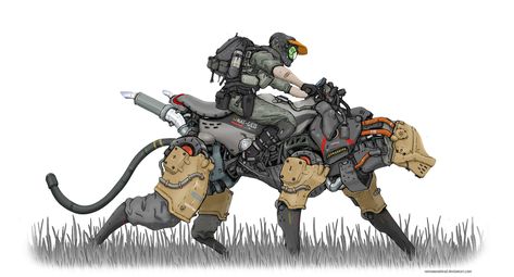 ArtStation - Wildlife Patrol, Dipo Muh. Sci Fi Vehicle Concept Art, Concept Art Animals, Animal Concept Art, Mecha Concept Art, Animal Concept, Mech Robot, Art Wolf, Robot Animal, Arte Robot