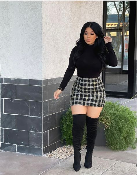 Birthday In Winter Outfit, 23 Yr Old Outfits, Winter Dress Formal Outfit, Black A Line Skirt Outfit Summer, Nashville Inspired Outfits Winter, Cute Woman Outfits, Pretty Winter Outfits Classy, Dinner Put Outfits Winter, Date Night Dresses Fall