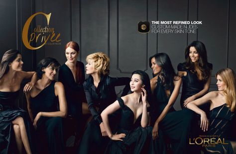 L'Oreal Faces Julianne Moore, Doutzen Kroes & More Pose for Color Riche Campaign | Fashion Gone Rogue: The Latest in Editorials and Campaigns Cara Delevingne Burberry, Bridal Party Photos Group Shots, Annie Leibovitz Photography, Group Photoshoot, Group Photo Poses, Wedding Parties Pictures, Group Picture Poses, Bridal Parties Pictures, Freida Pinto