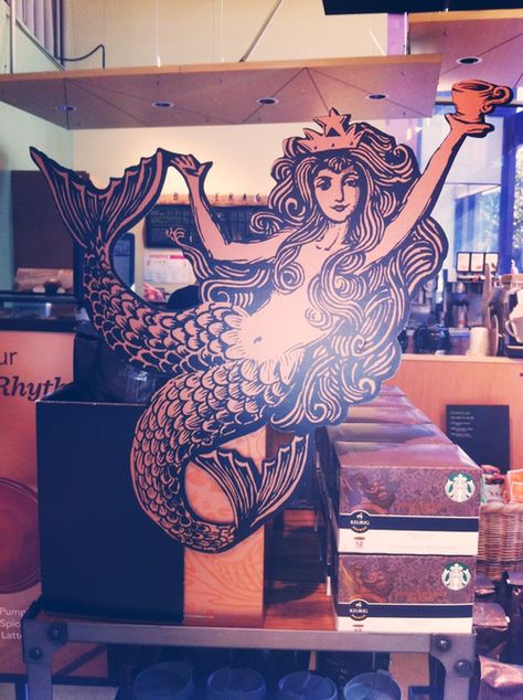 so nice. Starbucks Drawing, Siren Art, Starbucks Art, Coffee Starbucks, Forums Design, Mermaid Tattoo, Starbucks Logo, Mermaids And Mermen, Mermaid Life