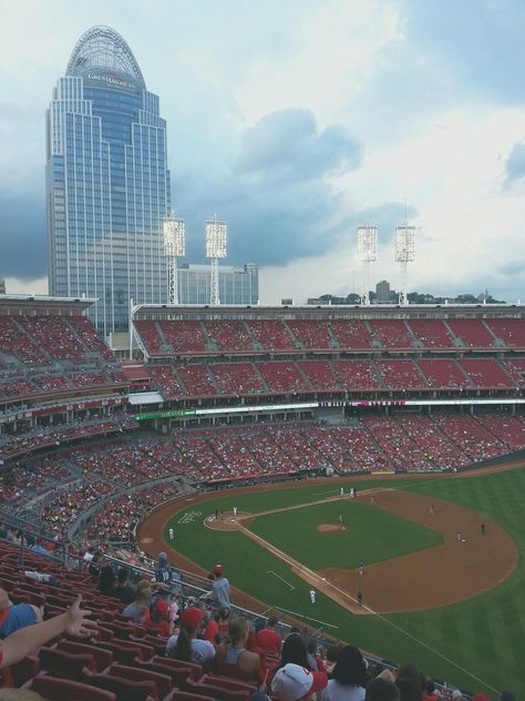 GABP Baseball Images, Mlb Stadium, Mlb Stadiums, Cincinnati Reds Baseball, Stadium Tour, Go Red, Reds Baseball, College Girl, National League