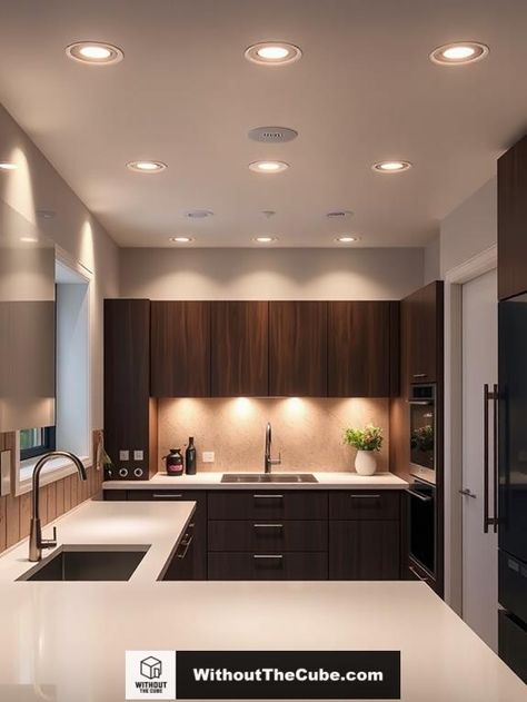 Illuminate your space with recessed task lighting. This lighting option offers focused illumination, ideal for kitchens or workspaces, thanks to its discreet design and adjustable beams. Combining it with additional lighting solutions can enhance aesthetics and functionality. Discover how these features can transform your environment effectively. #HomeDecor #KitchenDesign #KitchenLighting #ModernStyle #ScandiChic #DesignInspo Kitchen Illumination, Bohemian Style Kitchen, Kitchen Styling Ideas, Kitchen Led Lighting, Vintage Inspired Kitchen, Scandi Chic, Bohemian Kitchen, Kitchen Makeovers, Eclectic Kitchen