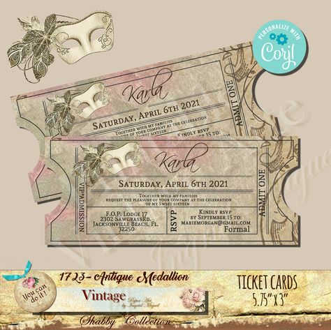 Invitation Card Design Diy, Masquerade Tickets, Invitation For Debut, Bridgerton Masquerade, Quince Invitations Ideas, Debut Invitation Card, Debut Invitation Ideas, Xv Invitations, Sweet Sixteen Themes