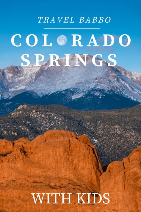 Colorado Springs with Kids via @travelbabbo Colorado Springs With Kids, Spring Kids Activities, Things To Do In Colorado, Pikes Peak Colorado, Colorado Vacation, Colorado Travel, Pikes Peak, Family Travel Destinations, Usa Travel Destinations