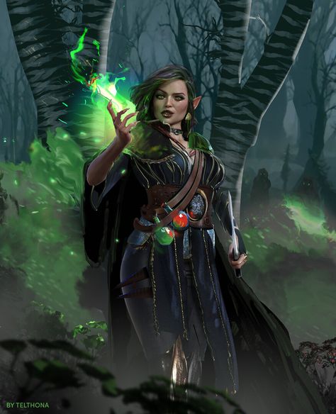 Eldritch Knight, Dungeon And Dragons, Female Elf, Baldurs Gate, New Fantasy, Magic Aesthetic, Dungeons And Dragons Characters, Baldur's Gate, Birch Trees