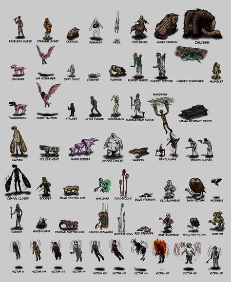 Silent Hill Characters, Silent Hill Creatures, Silent Hill Concept Art, Silent Hill Monsters, Scariest Monsters, Silent Hill 1, Hills Pictures, Silent Hill Art, Silent Hill 2