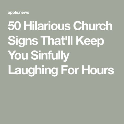 50 Hilarious Church Signs That'll Keep You Sinfully Laughing For Hours Church Sign Sayings, Funny Church Signs, Staying In Bed, Church Marketing, Funny Comedians, Going To Church, Church Signs, Church Quotes, Email Sign