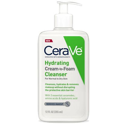 Hydrating Cream-to-Foam Cleanser | Facial Cleanser | CeraVe Cerave Cleanser, Cerave Skincare, Daily Sunscreen, Vegan Clean, Foaming Facial Cleanser, Hydrating Cleanser, Foaming Face Wash, Exfoliating Cleanser, Skin Cleanse