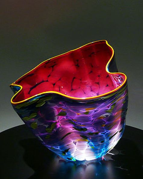 Dakota Macchia Diy Jars, Jars Ideas, Painted Glass Art, Verre Design, Dale Chihuly, Glass Art Projects, Beach Glass Art, Art Of Glass, Blown Glass Art