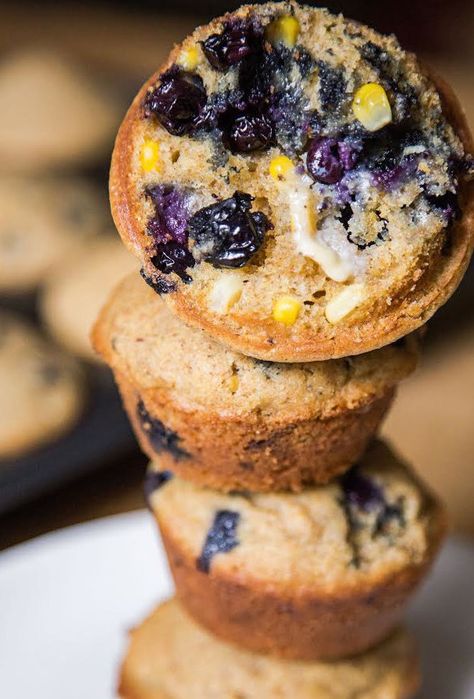 Blueberry Corn Muffins | 31 Delicious Things You Should Eat In August Blueberry Corn Muffins, Summer Baking, Corn Muffins, Summer Morning, Blueberry Muffins, Frozen Blueberries, Baking Cups, Summer Feeling, Blue Berry Muffins