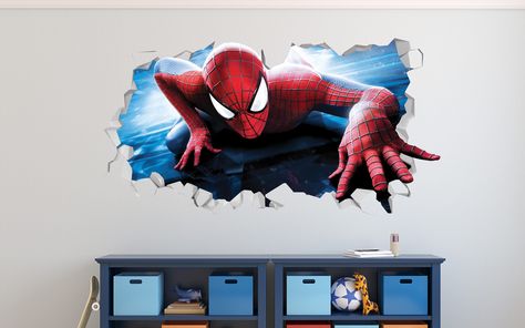 Spider Sticker, Boys Decal, Wall Decals For Bedroom, Sticker Wall, Removable Wall Decals, Kids Wall Decals, Wall Decor Stickers, Removable Wall, Vinyl Wall Decals