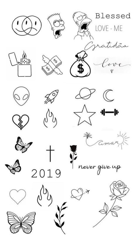 Art Pieces Tattoo, Small Quick Tattoos, Small Symbolic Tattoos, Tato Set, 2 Inch Tattoo Ideas, Flash Tattoo Sleeve, Love Stencil, Tato Minimal, Minimal Tattoo Design