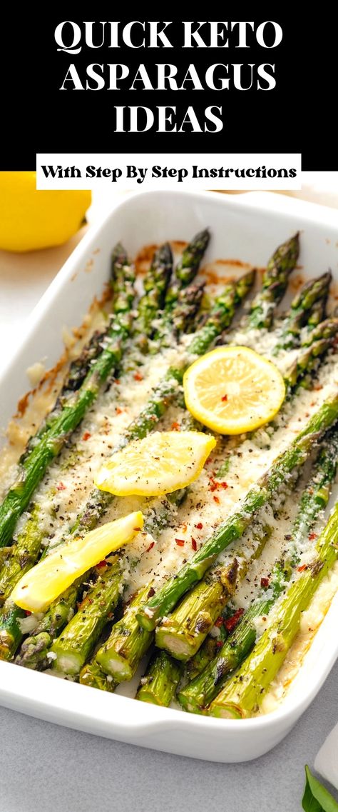 Image for Quick Keto Asparagus Ideas Mushroom And Asparagus Recipes, Keto Asparagus Recipes, Asparagus Ideas, Asparagus Side Dish Recipes, Healthy Asparagus, Cooking Asparagus, Keto Asparagus, Asparagus Side Dish, Asparagus Dishes