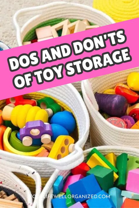 Overwhelmed with toy clutter? Learn how to declutter, store, and organize kid’s toys with these easy-to-implement systems and strategies. Budget Toy Storage, Toddler Storage Ideas Toy Organization, Toy Room Organization Small Space, Art Caddy Organization Ideas, Storing Toys In Small Space, Maximize Toy Storage, Toy Storage For Bedroom Children, Play Food Organization Toy Storage, Flisat Toy Storage Hack