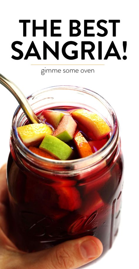 Sangria Recipes Easy, Red Sangria Recipe, Best Sangria, Easy Sangria, Best Sangria Recipe, Homemade Sangria, Red Sangria Recipes, Easy Sangria Recipes, Red Wine Sangria