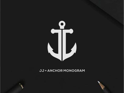 Jj Monogram, Anchor Monogram, Anchor Logo, Art Hub, Mood Boards, Global Community, Creative Professional, Jay, Logo Design