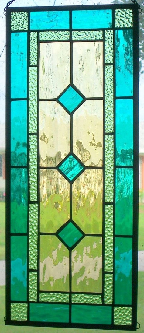 Stained Glass Rectangle Window Panels, Rectangular Stained Glass Patterns, Narrow Stained Glass Window, Pastel Stained Glass Window, Stained Glass Rectangle Patterns, Stained Glass Rectangle, Simple Stained Glass Windows, Green Stained Glass Window, Art Deco Design Pattern