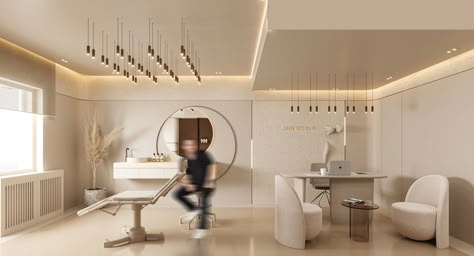 Classic Clinic Interior Design, Luxurious Clinic Design, Maternity Clinic Interior Design, Luxury Dermatology Clinic, White Dental Clinic Design, Classic Interior Design Luxury, Medical Clinic Design, Doctor Office Design, Dermatology Clinic