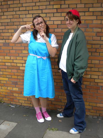 Gretchen and TJ cosplay Eric Cartman, Cool Costumes, Character Costumes, Book Characters, Costume Ideas, Disney Characters, Disney