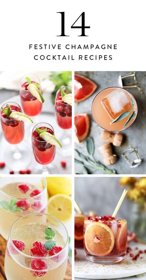 To kick 2017 off right, be sure to have one of these tremendously delicious Champagne cocktails in hand. Christmas Cocktails Champagne, Alcohol Knowledge, Holiday Champagne Cocktails, Champagne Margarita Recipe, Champagne Cocktail Recipes, Cranberry Champagne Cocktail, Brunch Punch, Champagne Margaritas, Sweet Champagne