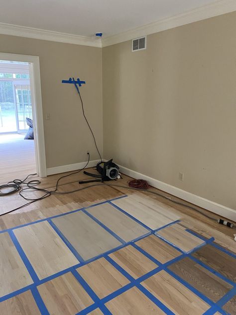 Hardwood And Laminate Together, Natural Finish Wood Floors, Refinished Floors Hardwood, Old Oak Floors Refinished, Polished Wood Floors, Light Stained Hardwood Floors, Unstained Wood Floors, Changing Hardwood Floor Color, Restaining Oak Floors