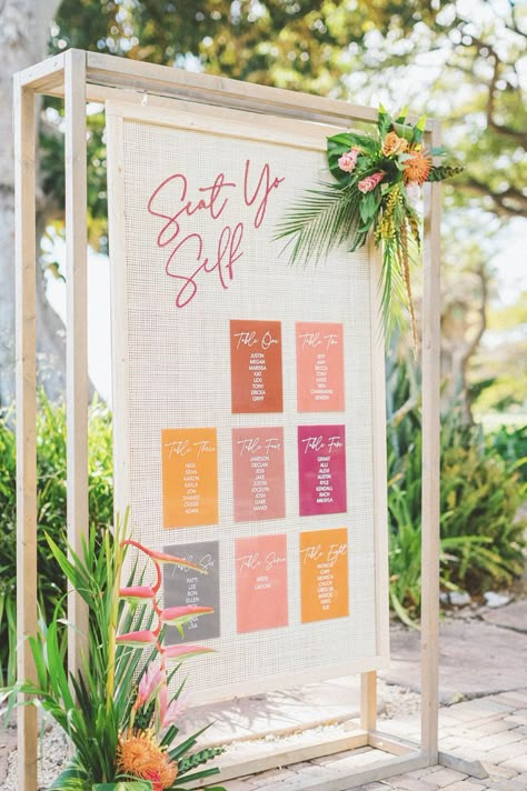 Homemade Wedding Favors, Graphic Branding, Wedding Notes, Event Signage, Event Sign, Sunset Wedding, Mexico Wedding, Wedding Mood Board, Seating Chart Wedding