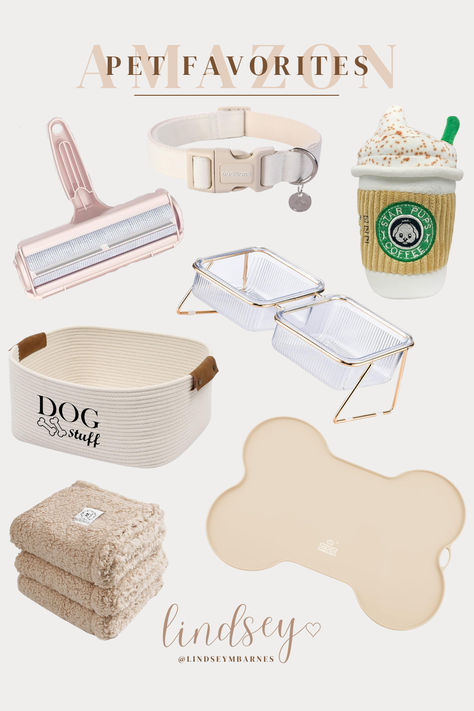 Cute Puppy Things, Amazon Puppy Must Haves, Aesthetic Dog Bowls, Dog Things Pet Products, Dog Set Up, Aesthetic Dog Toys, Cute Dog Things, Puppy Stuff Accessories, Aesthetic Dog Supplies