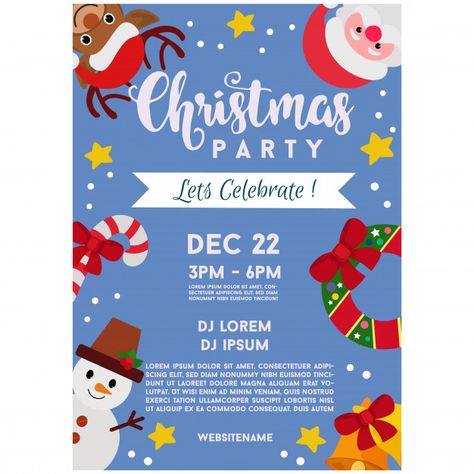 Santa Claus Party Ideas, Christmas Poster Graphic Design, Poster Christmas Design, Xmas Poster Design, Christmas Party Invitations Ideas, Christmas Party Poster Design, Christmas Poster Ideas, Christmas Event Poster, Christmas Poster Design Ideas