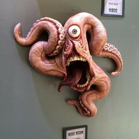 monster face | 2019-10-22 Pinterest Tattoos, Tato Maori, Clay Monsters, Sculpture Art Clay, Cute Octopus, Monster Face, Octopus Art, Scary Art, Clay Art Projects