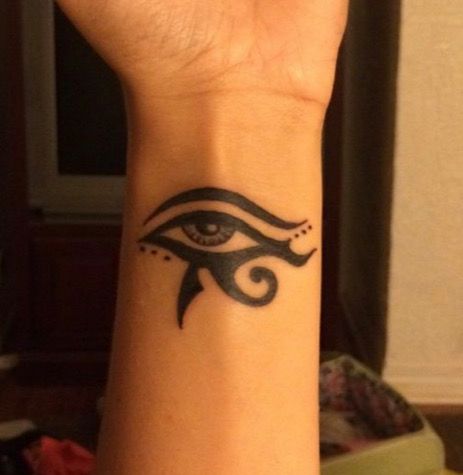 Egyptian Eye Tattoos, Eye Tattoos, Egyptian Eye, Greek Tattoos, Eye Tattoo, Minimalist Tattoo, Future Tattoos, Tatting, Tattoo Designs