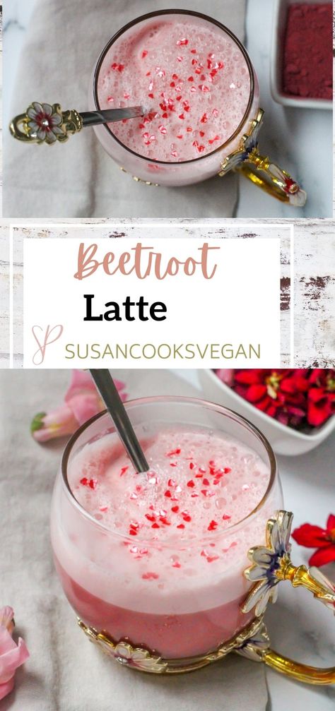 Beetroot Latte, Alternative To Coffee, Beetroot Recipes, Organic Drinks, Drink Recipes Nonalcoholic, Beet Recipes, Vegan Drinks, Coffee Menu, Powder Recipe