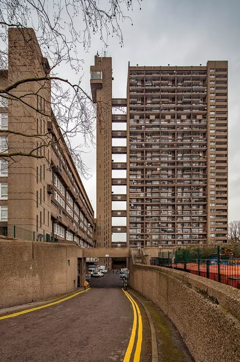 Brutalist Architecture London, Brutalist London, Flats In London, Flat Building, Trellick Tower, Council Estate, London Buildings, Brutalism Architecture, Block Of Flats