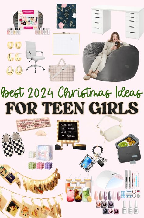 Need Christmas gift ideas for teen girls? These 47+ fun and trendy gifts are perfect for making her holiday wishlist come true! Whether you’re shopping for your daughter, a friend, or a sister, you’ll find everything from aesthetic must-haves to Amazon favorites. Make this holiday season unforgettable with these must-have gift ideas for teens in 2024! Cute Gifts For Teen Girls Christmas, Christmas Gifts For 14-15 Girl, Teen Christmas Gift Ideas 2024, Teen Christmas Gifts 2024, Teen Girl Wishlist Ideas, Christmas Gifts For Girls 14-16, Trendy Gifts For Teens, Christmas Gifts For Teen Girls 2024, Teen Trends 2024