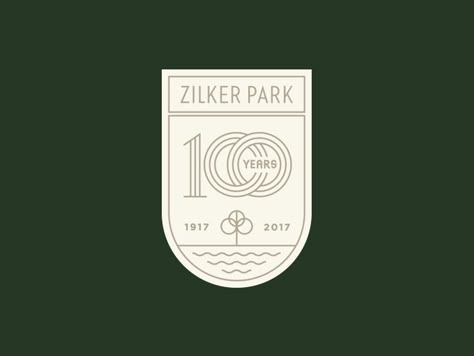 Zilker Park 100 years by Steve Wolf on Dribbble Brand Anniversary, Anniversary Logos, Steve Wolf, Zilker Park, 100 Logo, Emblem Design, Barton Springs, Inspiration Logo Design, Turtle Creek