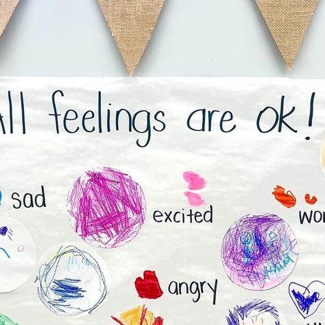 Holly | Early Childhood Educator on Instagram: "And sometimes in TK, you have rainbow feelings because you feel them all! 🌈  The days are starting to get longer and more tiring for all of us, so having more language for our TK students to express themselves is crucial. We’re also focusing on what emotions look and sound like so that we can get clues about how others are feeling.  I’m feeling gray (tired), how about you? 😅" Emotions Crafts For Infants, Emotions Activities For Infants, Emotions For Infants, Feelings Art For Toddlers, Emotions And Feelings Infant Crafts, Emotions Art For Toddlers, Feelings And Emotions Art For Toddlers, Feelings Activities Preschool, Feelings Activities