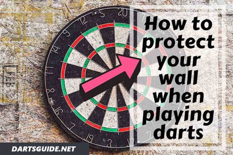 Dart Room Ideas, Ideas For Wall Behind Dart Board, Dart Board Wall Protector, Dart Board Wall Ideas, Diy Dart Scoreboard, Dart Board Scoreboard, How To Play Darts, Diy Dart Board Backing, Darts Wall