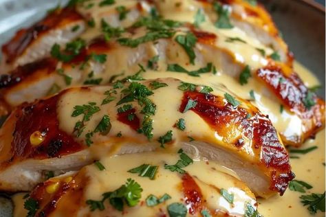 Mexican Chicken with Cheese Sauce Baked Queso Chicken, Mexican Cheese Chicken, Mexican Stuffed Chicken Breast, Mexican Chicken And Cheese Sauce, Mexican Cheese Recipes, Mexican Chicken And Cheese, Mexican Chicken With Cheese Sauce, Mexican Chicken With Cheese, Chicken With Cheese Sauce