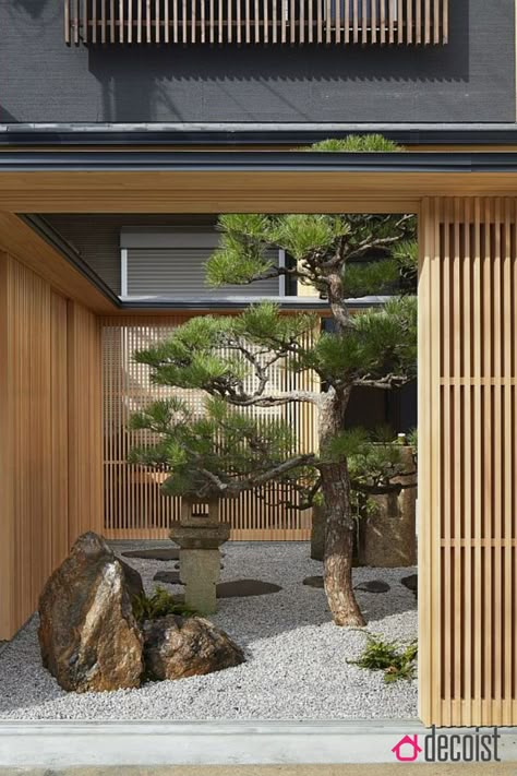 Modern Japanese Garden Landscapes, Japanese Patio, Modern Japanese Garden, Japanese Modern House, Small Japanese Garden, Zen Rock Garden, Japanese Garden Landscape, Zen House, Zen Garden Design