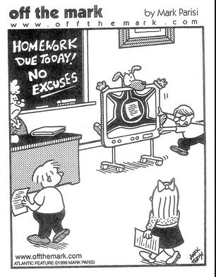 Homework Due: No Excuses! Homework Letter, Homework Management, Essay Checker, Students Cartoon, No Homework Policy, No Homework, Therapist Humor, Mark Parisi, Off The Mark