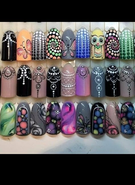 Sculpted Gel Nails, Quick Nail Art, Rose Nail Art, Dot Nail Art, Dots Nails, Rose Nails, Nails Only, Gem Nails, Cute Nail Art