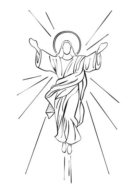 jesus ascension art - Pesquisa Google Jesus Drawings Sketches, Gospel Sharing, Jesus Ascension, Ascension Art, Jesus Drawing, Jesus Art Drawing, Christian Drawings, Cross Drawing, Nova Art