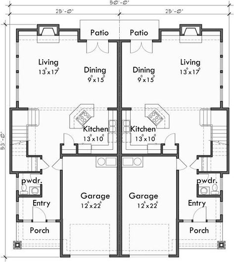 House Design Elevation, House Plans With Loft, House Plans Luxury, Town House Plans, Condo Floor Plans, Design Elevation, Autocad Revit, Hillsboro Oregon, Duplex Floor Plans