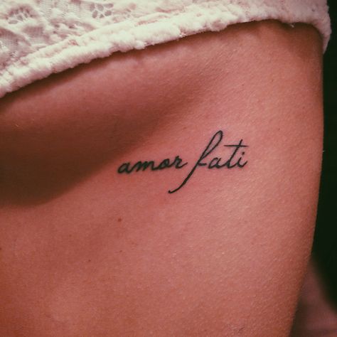 My tattoo - Amor Fati - Love of one's fate ✦ @msmaeganmcgee ✦ #tattoo #art #quote #latin #fate #love #life Amor Fati Tattoo, Latin Quote Tattoos, Fate Tattoo, Summer Tattoos, Labyrinth Tattoo, Amor Tattoo, Latin Tattoo, Wanderlust Tattoo, Mother Nature Tattoos