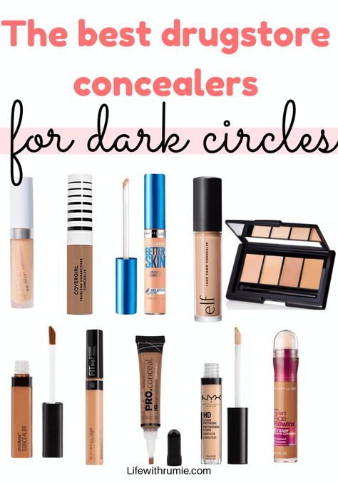 The 10 best drugstore concealers for dark circles - Life with rumie Concealers For Oily Skin, Catrice Concealer, Best Concealer For Acne, Diy Concealer, Elf Concealer, Best Drugstore Concealer, Green Concealer, Instant Age Rewind Concealer, Fit Me Concealer