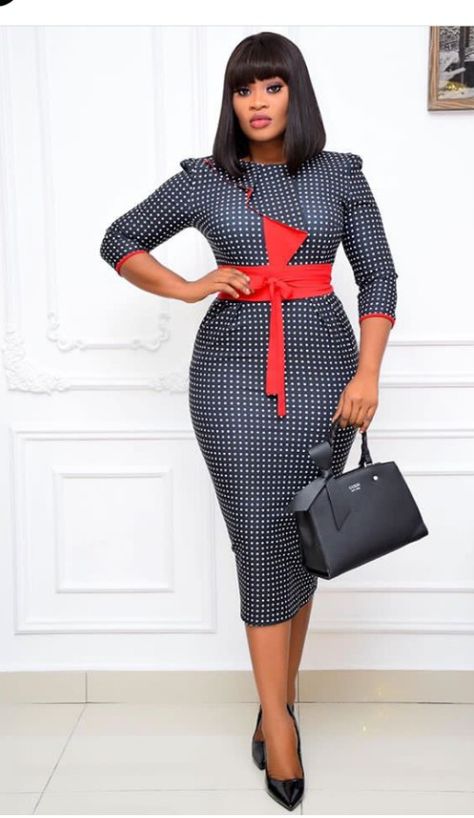 Church Dresses For Women Classy Chic, African Dress For Ladies, Fashion African Dresses, Dresses For Women Classy, Corporate Gowns, Stylish Business Outfits, Corporate Outfit, Church Dresses For Women, Official Dresses