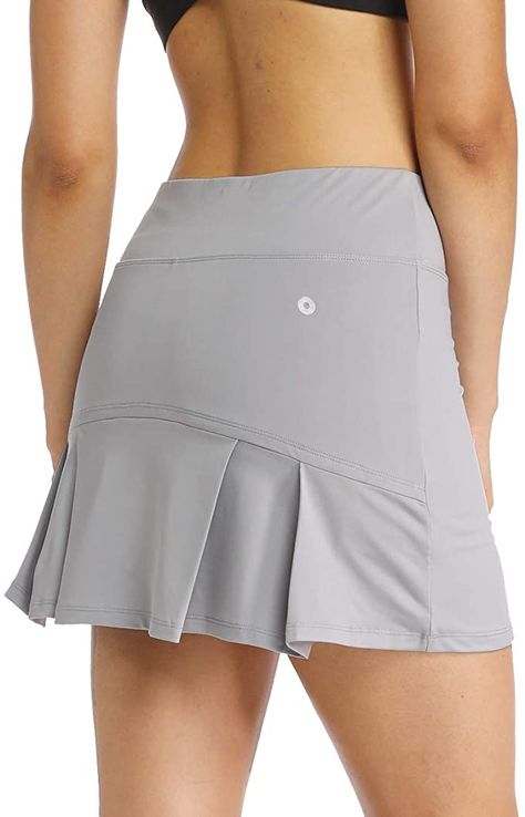 Amazon.com: Ibeauti Womens Back Pleated Athletic Tennis Golf Skorts Skirts with 3 Pockets Mesh Shorts for Running Active Workout (Grey, Large): Sports & Outdoors Tennis Skirt Outfit Aesthetic, Skirt Outfit Aesthetic, Skirt Outfits Aesthetic, Golf Skorts, Athletic Skirts, Tennis Skirt Outfit, Active Workout, Tennis Outfit, Pleated Tennis Skirt