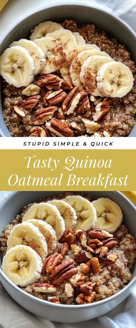 Image for Tasty Quinoa Oatmeal Breakfast Egg And Quinoa Breakfast, Overnight Quinoa Breakfast Bowl, Insulin Resistance Oatmeal, Slow Cooker Breakfast Quinoa, Vegan Breakfast Oats, Quinoa Oatmeal Recipes, Breakfast With Quinoa, Quinoa For Breakfast Recipes, No Grain Breakfast Ideas